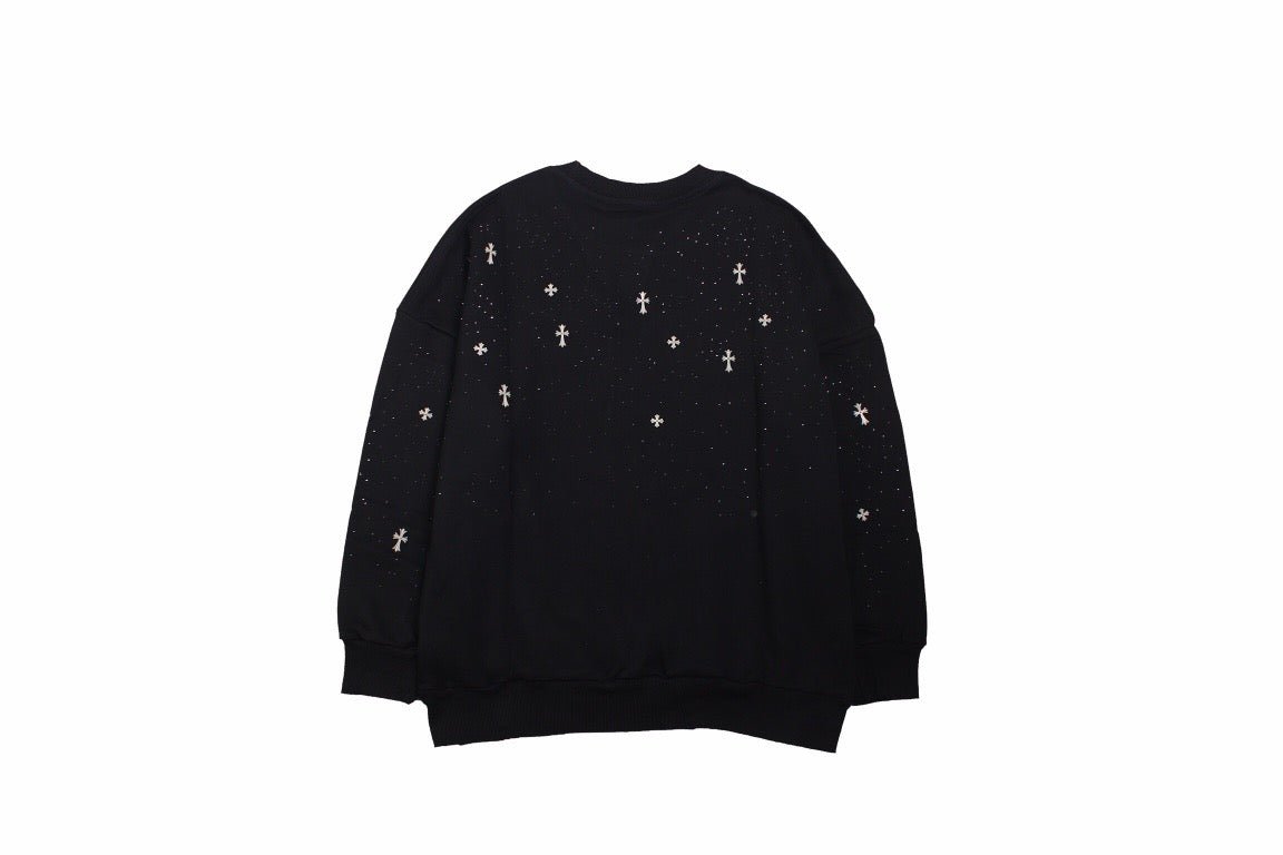 Balenciaga Embellished Sweatshirt - Black