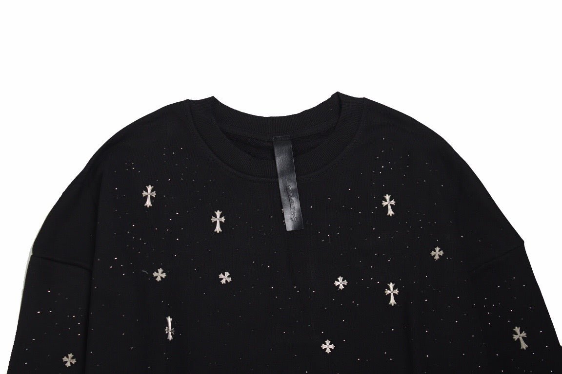 Balenciaga Embellished Sweatshirt - Black