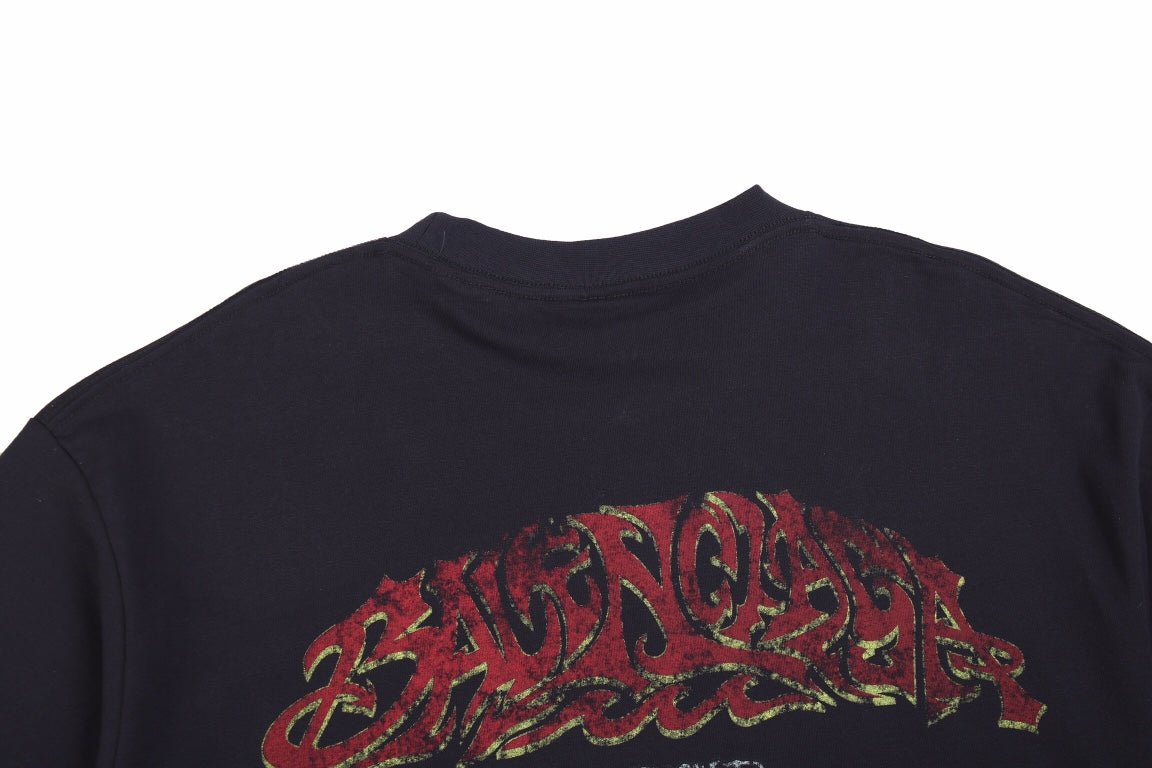 BALENCIAGA GRAFFITI T-SHIRT BLACK