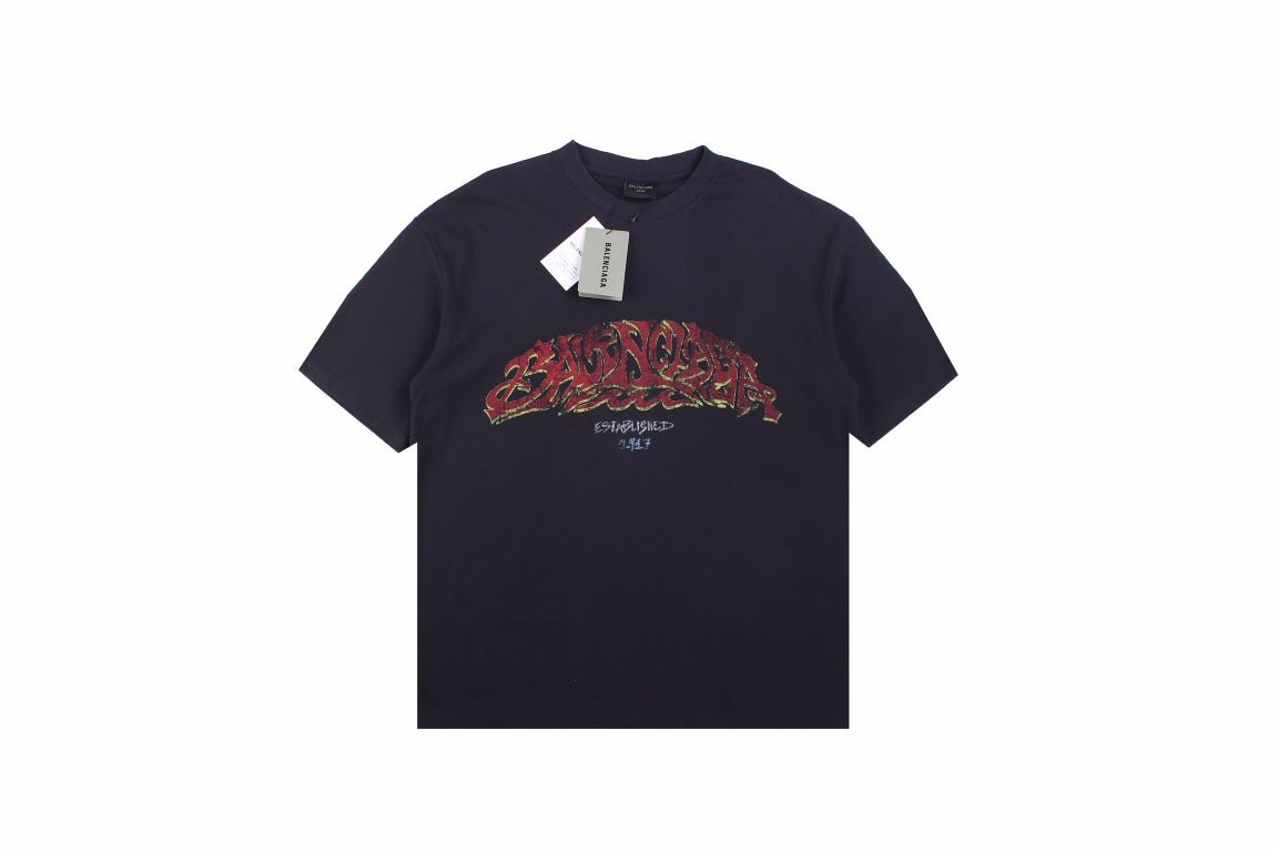 BALENCIAGA GRAFFITI T-SHIRT BLACK