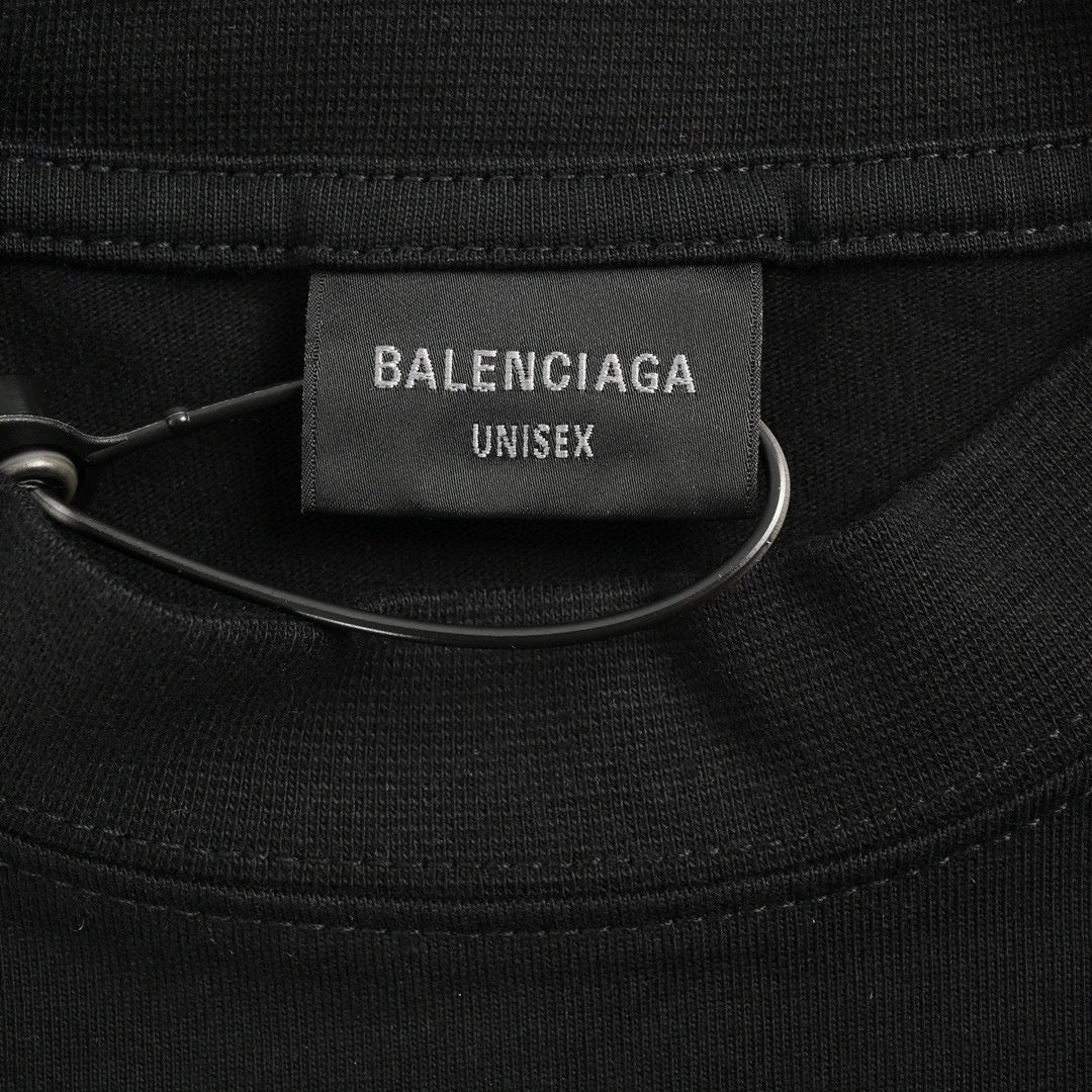 Balenciaga Graphic Logo T-Shirt (Black)