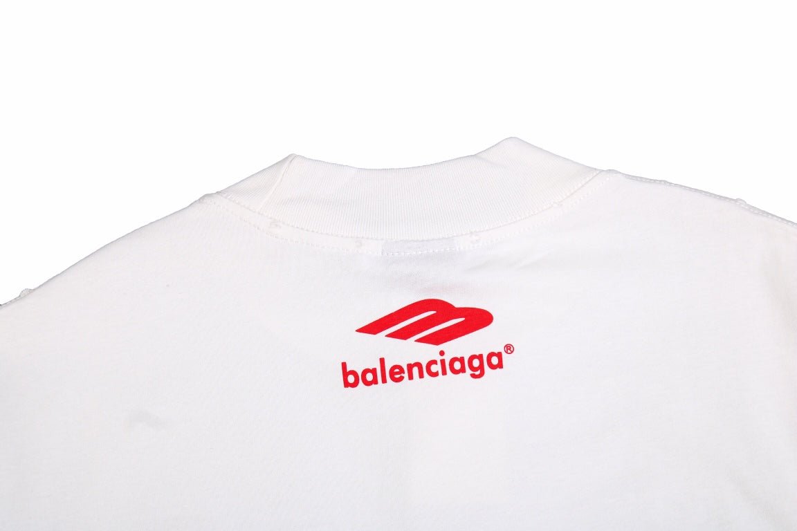 BALENCIAGA SPONSOR LOGO T-SHIRT WHITE