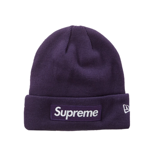 Supreme New Era Box Logo Beanie (FW23) Dark Purple