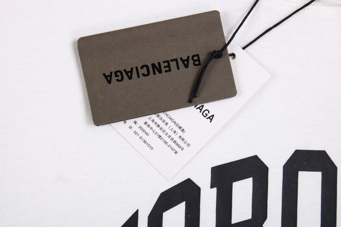 BALENCIAGA TORONTO LOGO T-SHIRT WHITE