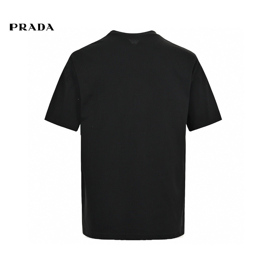 Chic Prada Milano Black Logo Tee