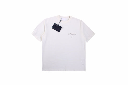 Chic White Prada Milano T-Shirt