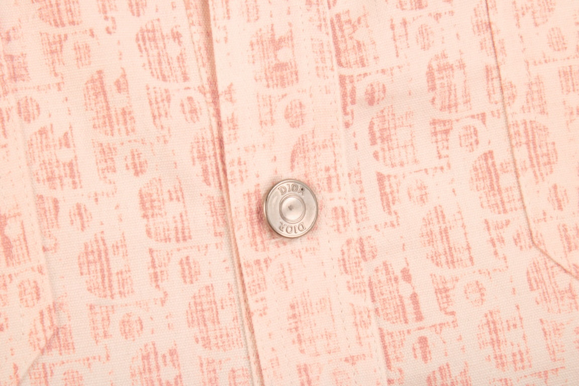 Dior Monogram Shirt (Pink/White)