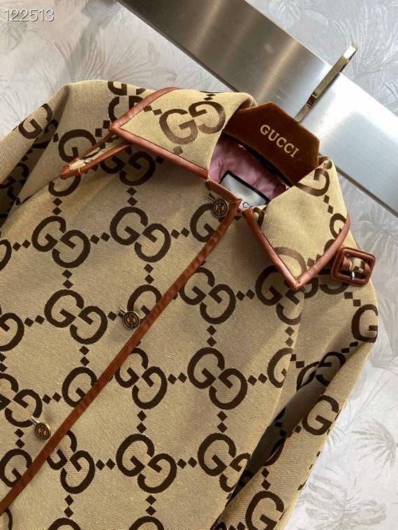 Gucci Jumbo GG Canvas Coat For Women