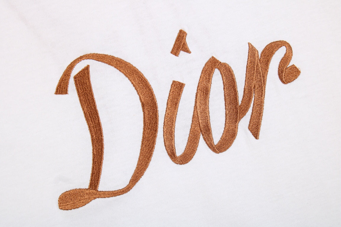 Dior Script Logo T-Shirt (White)