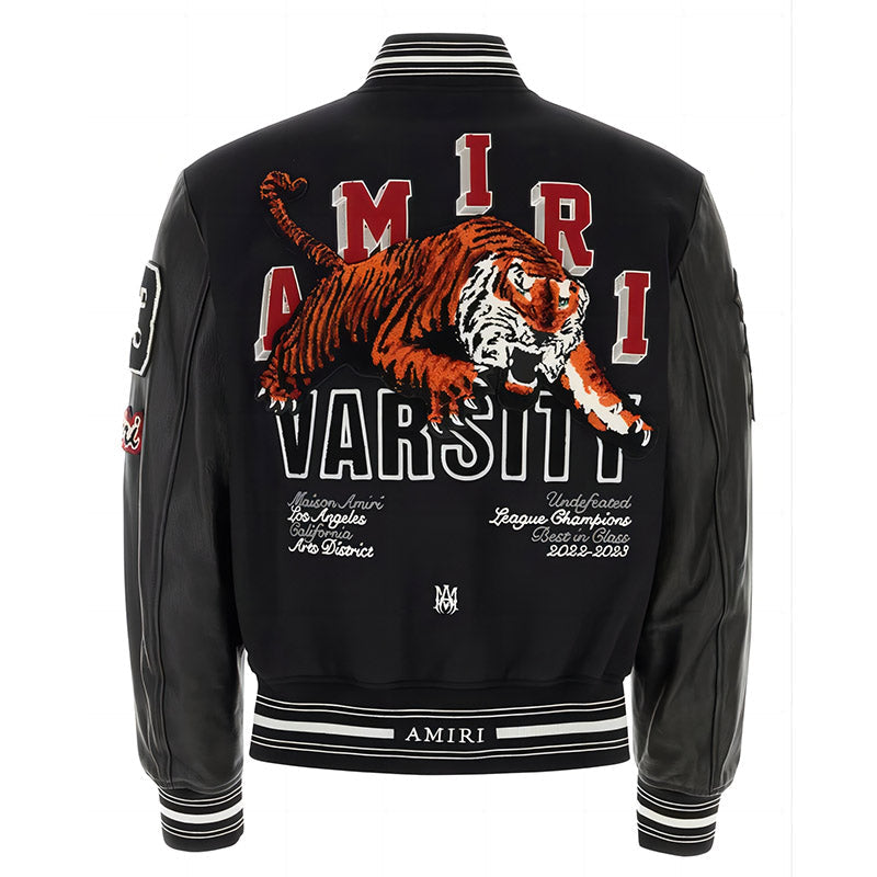 AMIRI Varsity Vintage Patch Bomber Jacket