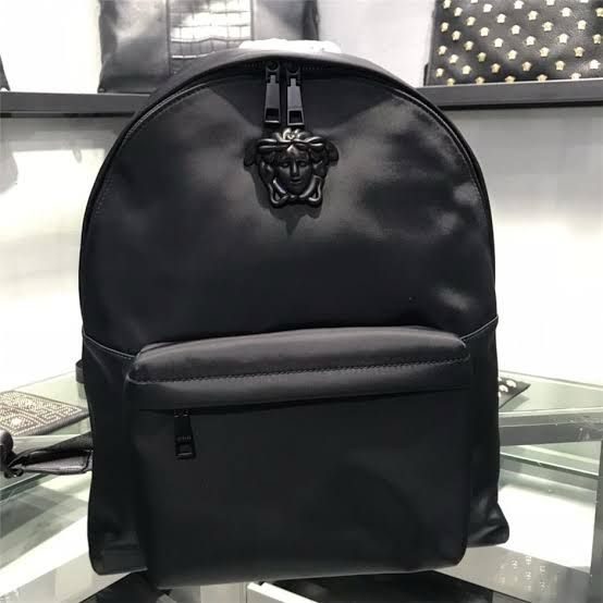 VERSACE || Leather Medusa Palazzo Backpack