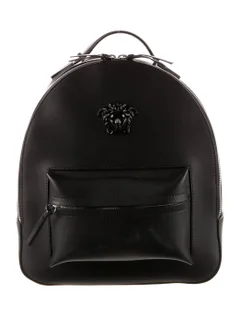 VERSACE || Leather Medusa Palazzo Backpack