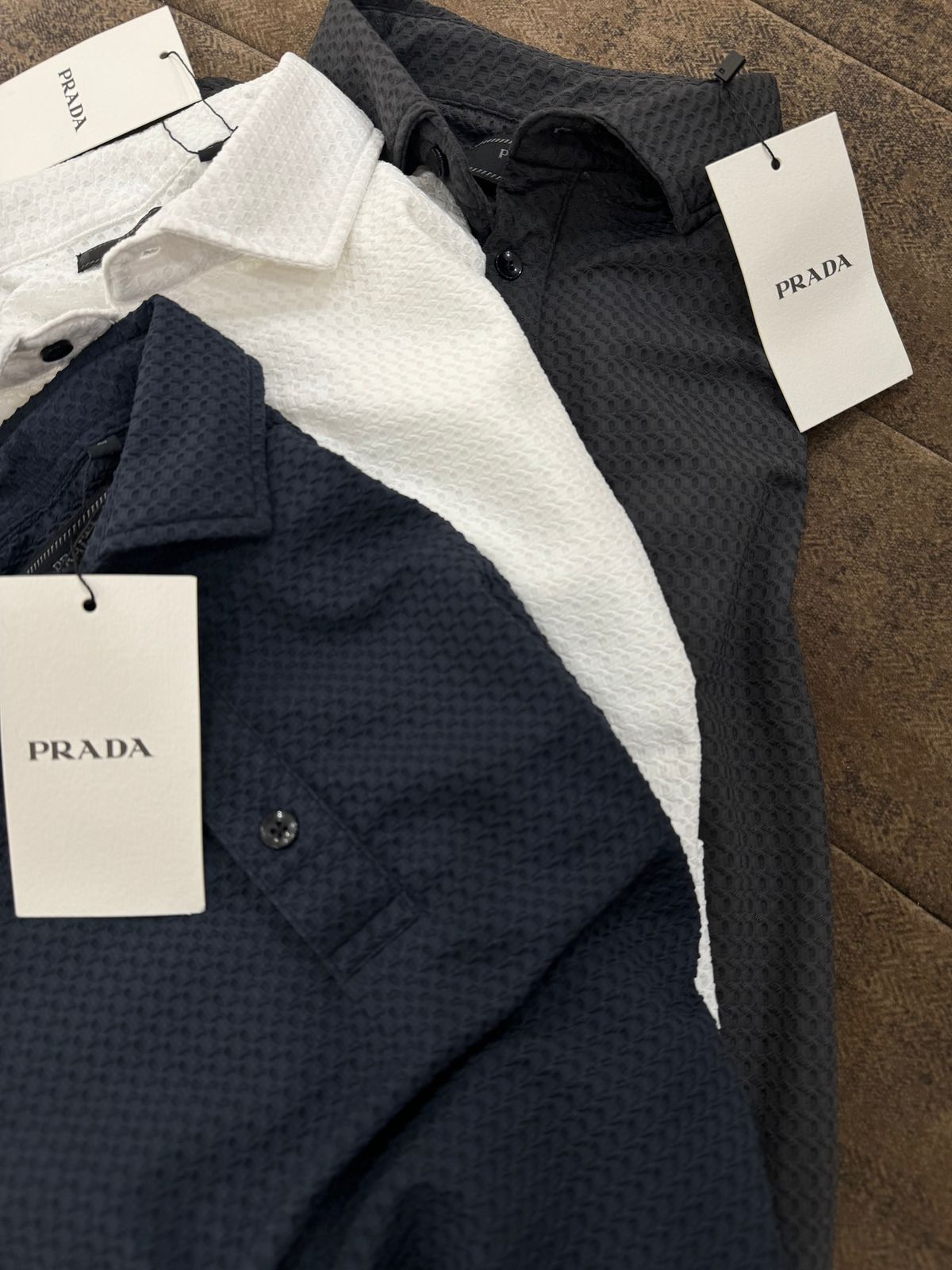 PRADA || LUXURY KNITTED POLO T-SHIRT