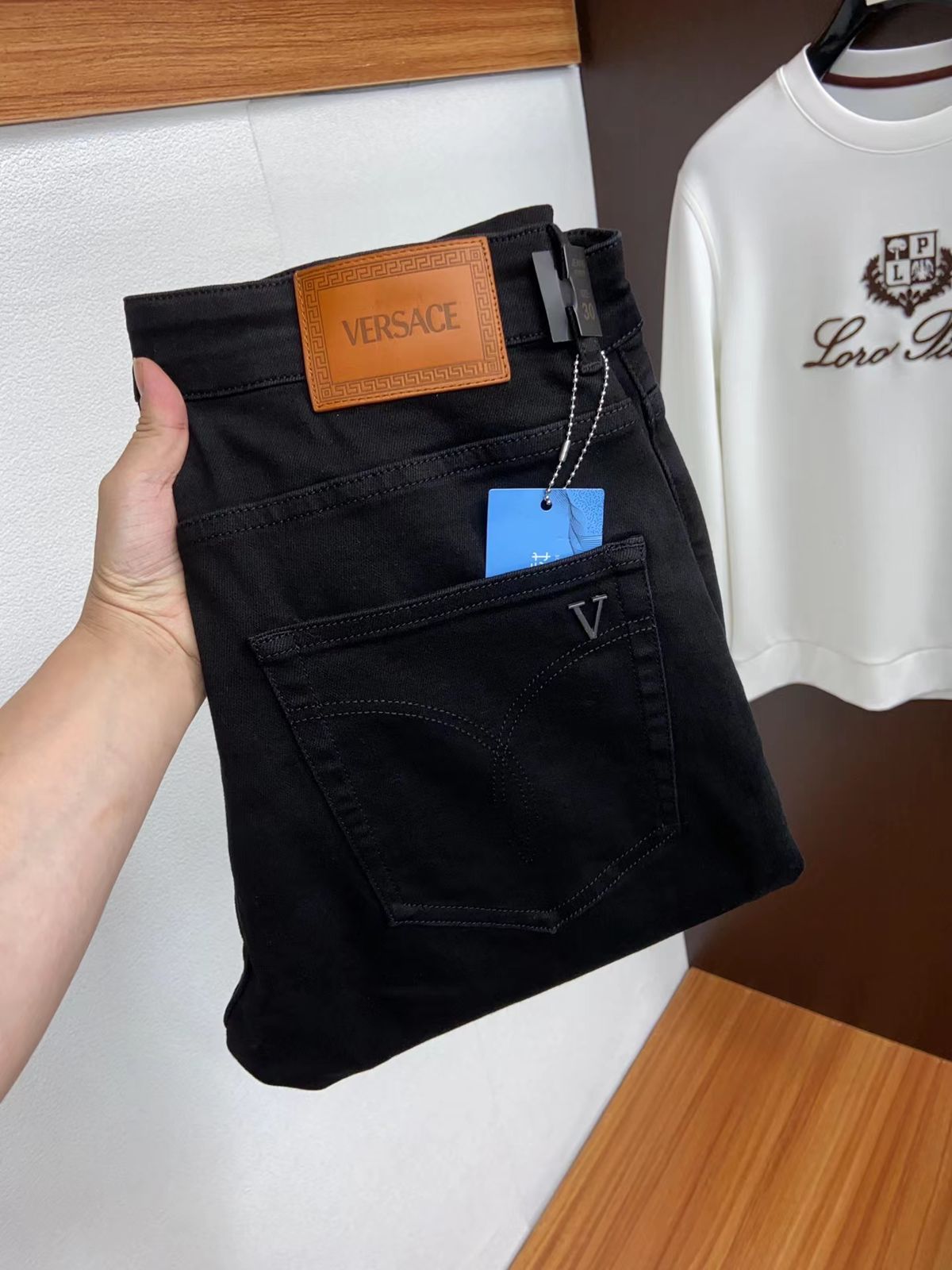 VERSACE || Black Premium Quality Jeans