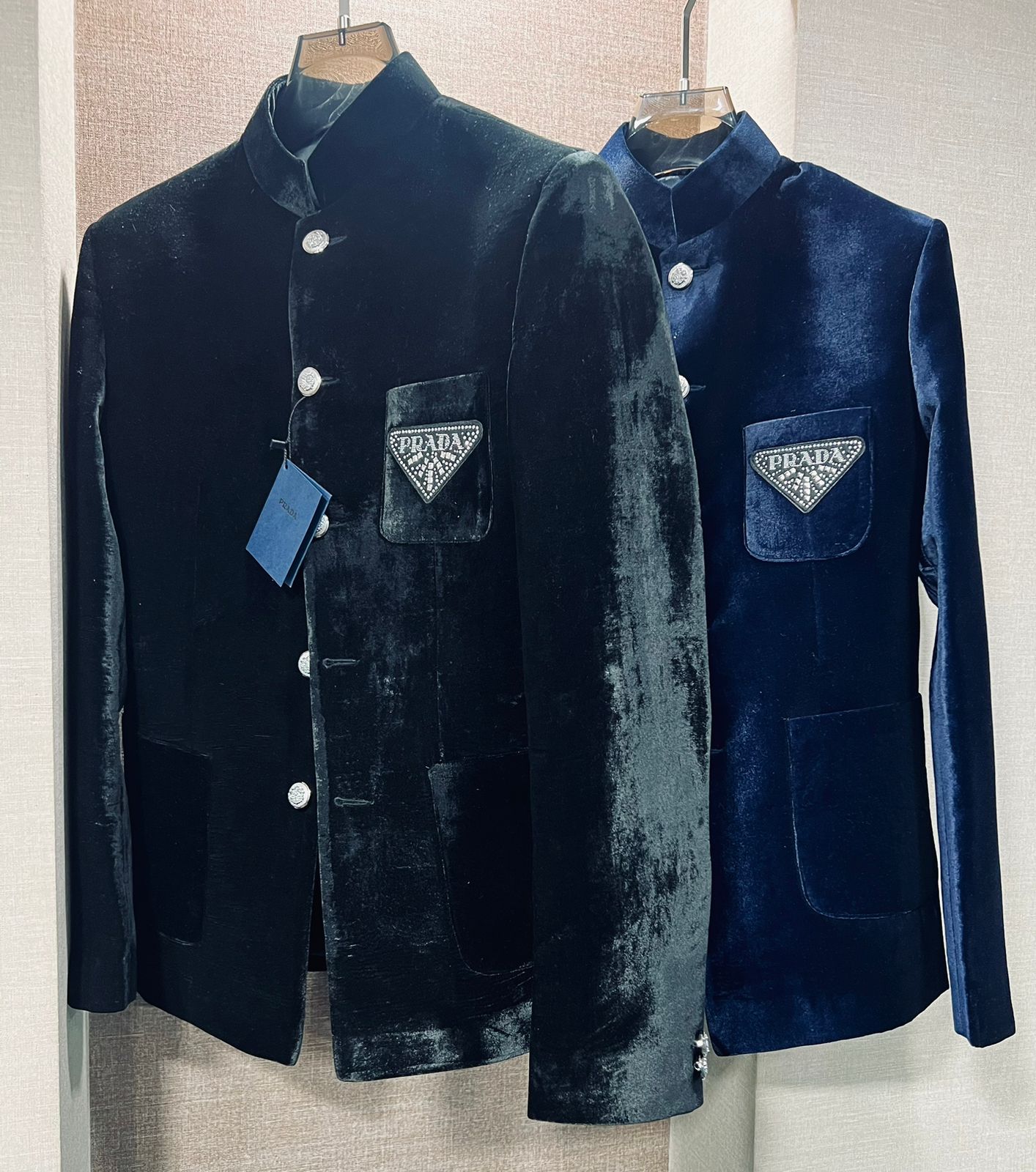 PRADA EXCLUSIVE HIGH END VELVET BLAZERS FOR MEN