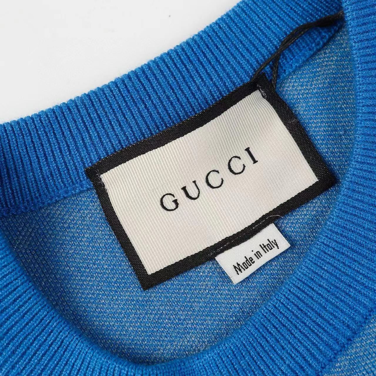 GUCCI || GG COTTON INTARSIA JUMPER