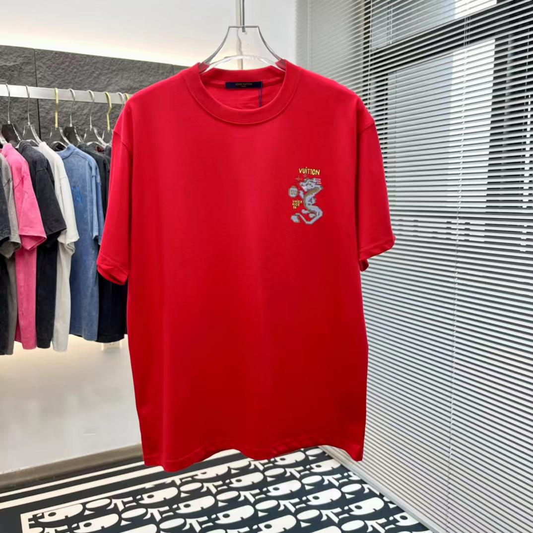 LOUIS VUITTON || Short-Sleeved Cotton T-Shirt