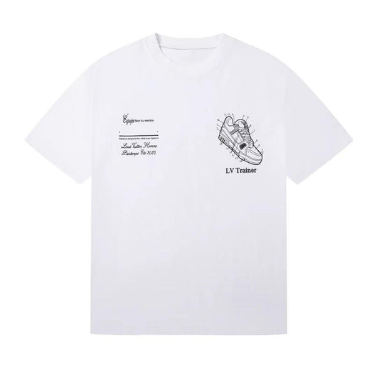 LOUIS VUITTON || Trainers Pattern Logo Effect Drop Shoulder T-Shirt