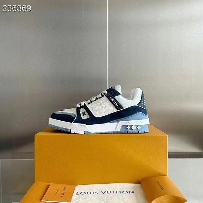 LOUIS VUITTON || LV Trainer Maxi Sneaker Blue|Brown