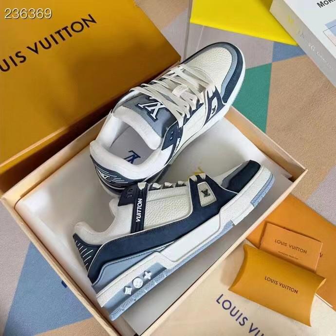 LOUIS VUITTON || LV Trainer Maxi Sneaker Blue|Brown