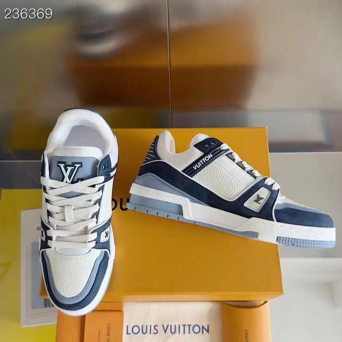 LOUIS VUITTON || LV Trainer Maxi Sneaker Blue|Brown