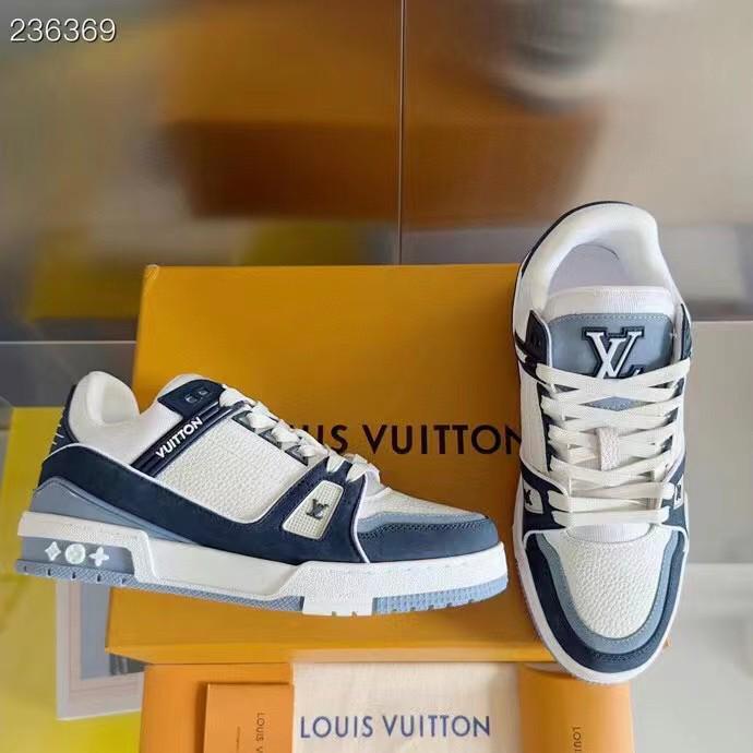 LOUIS VUITTON || LV Trainer Maxi Sneaker Blue|Brown