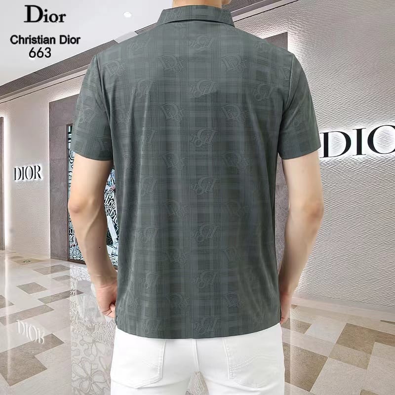 CHRISTIAN DIOR || High-End Short Sleeve Polo T-Shirt Lapel Collar