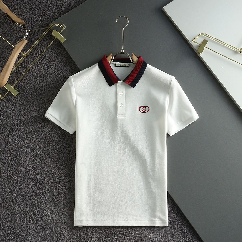 GUCCI || Regular-Fit Polo Tees With Logo Patched