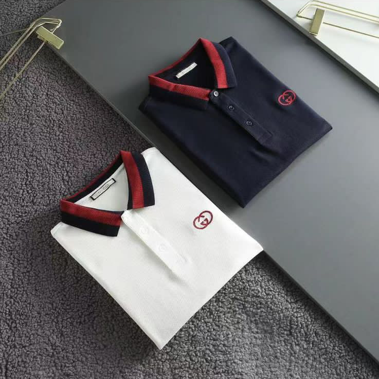 GUCCI || Regular-Fit Polo Tees With Logo Patched