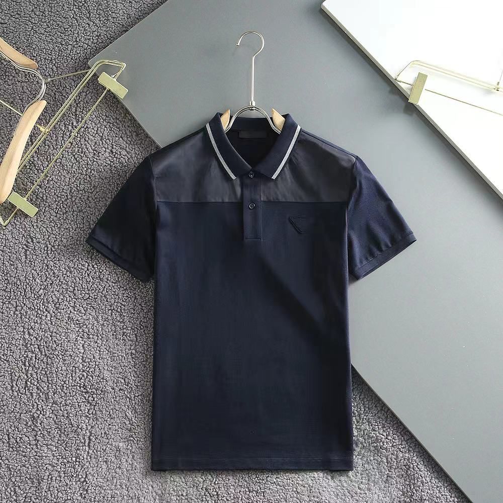 PRADA || Seamless Polo Collar Slim Fit Casual T-Shirt