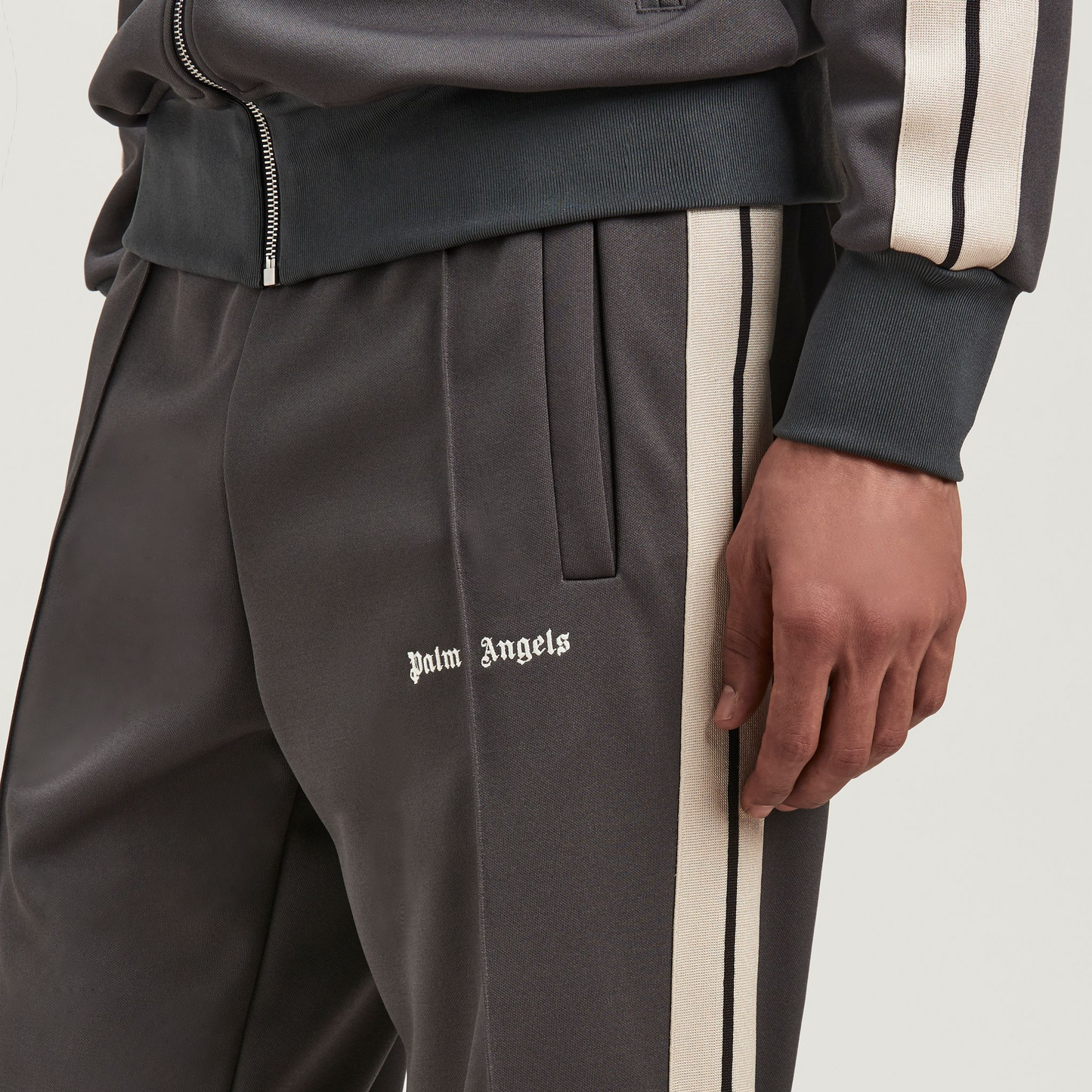 Palm Angels Logo Track Pants Grigio