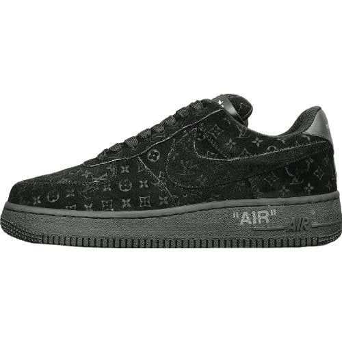 Exclusive NIKE AIR FORCE 1 x LOUIS VUITTON in Sleek Black