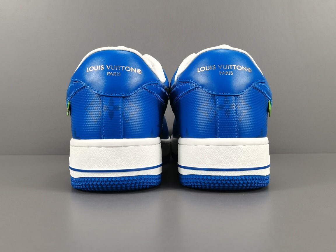 Exclusive NIKE AIR FORCE 1 Collaboration with LOUIS VUITTON in Striking Blue and White