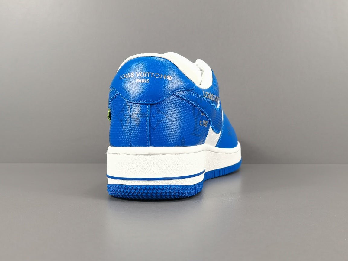 Exclusive NIKE AIR FORCE 1 Collaboration with LOUIS VUITTON in Striking Blue and White