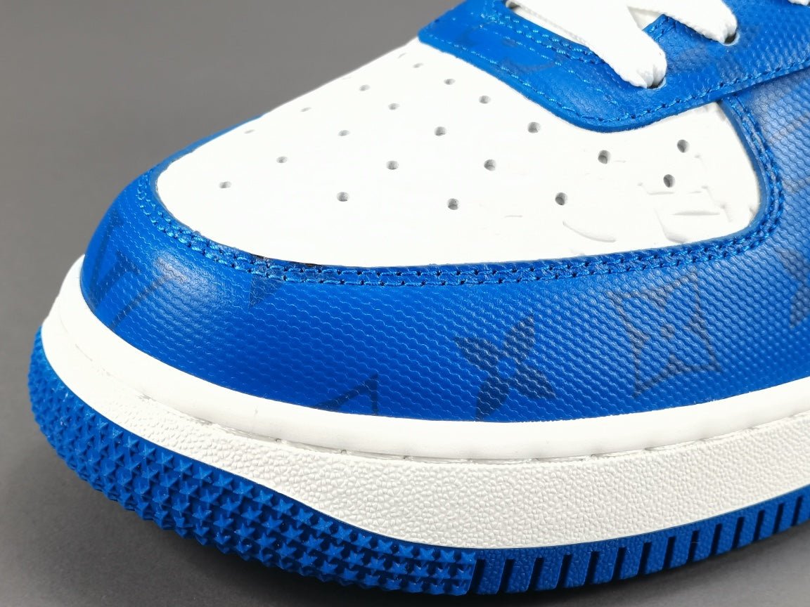 Exclusive NIKE AIR FORCE 1 Collaboration with LOUIS VUITTON in Striking Blue and White