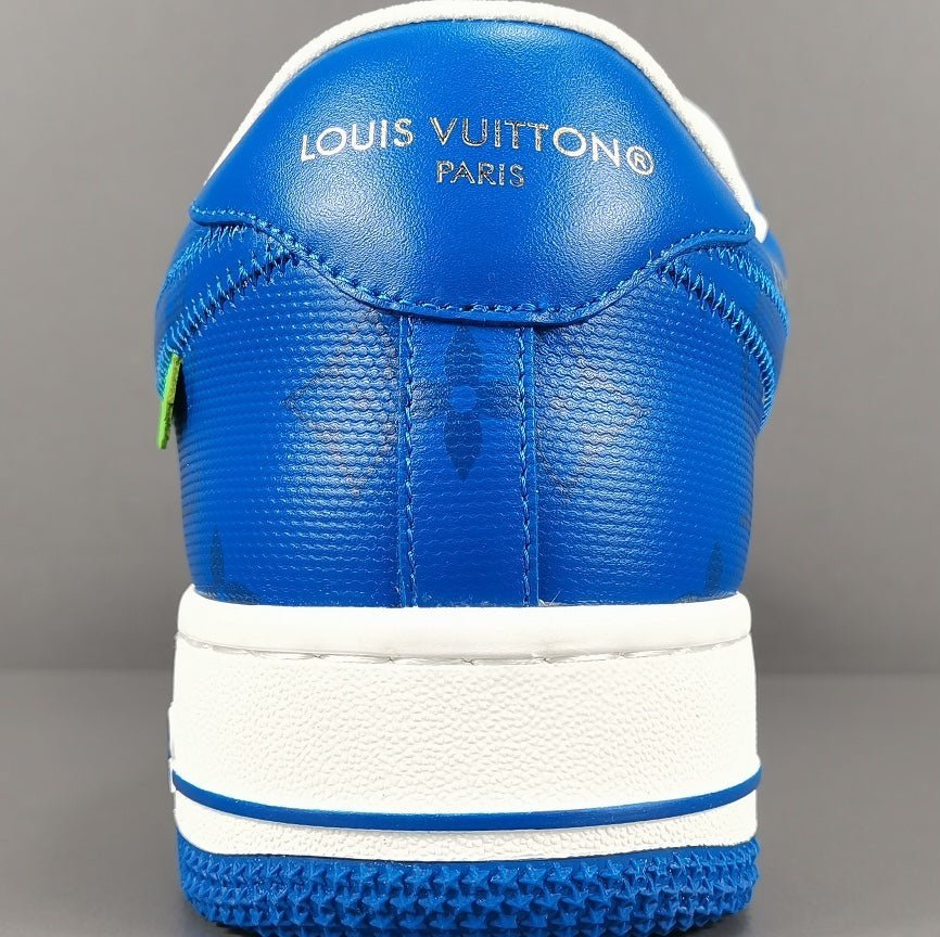 Exclusive NIKE AIR FORCE 1 Collaboration with LOUIS VUITTON in Striking Blue and White