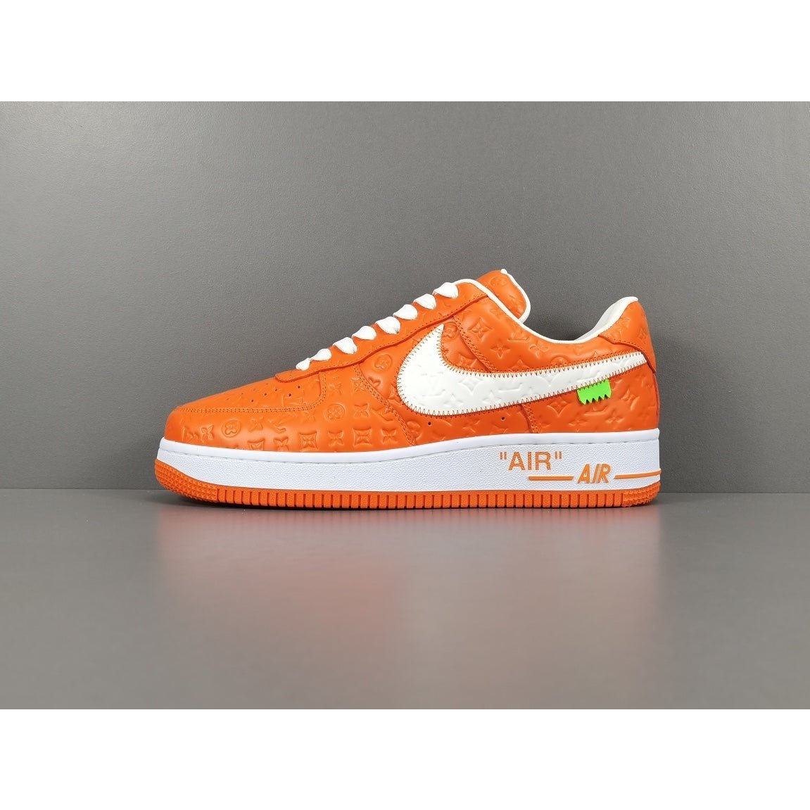 Exquisite NIKE AIR FORCE 1 x LOUIS VUITTON in Vibrant Orange