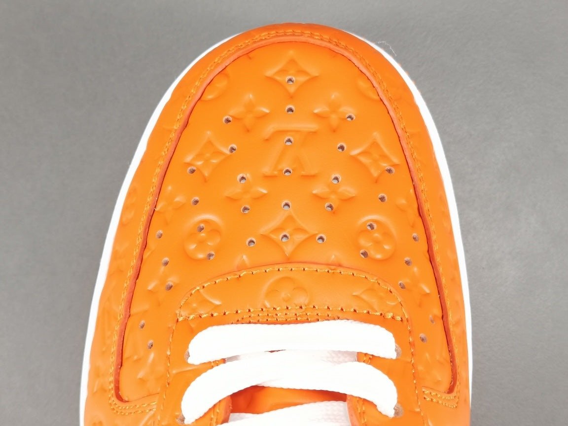 Exquisite NIKE AIR FORCE 1 x LOUIS VUITTON in Vibrant Orange