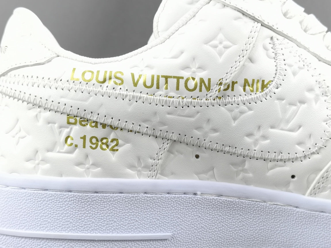 Exclusive NIKE AIR FORCE 1 x LOUIS VUITTON in Radiant White