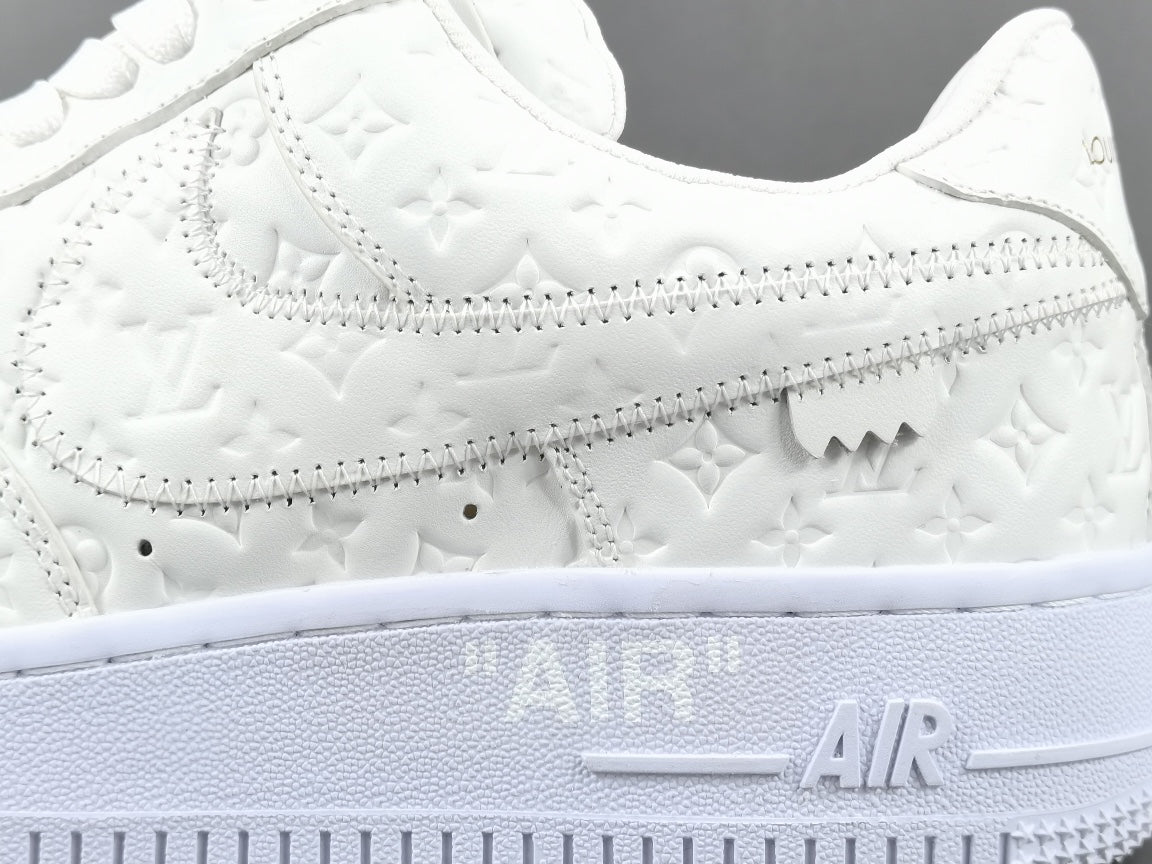 Exclusive NIKE AIR FORCE 1 x LOUIS VUITTON in Radiant White