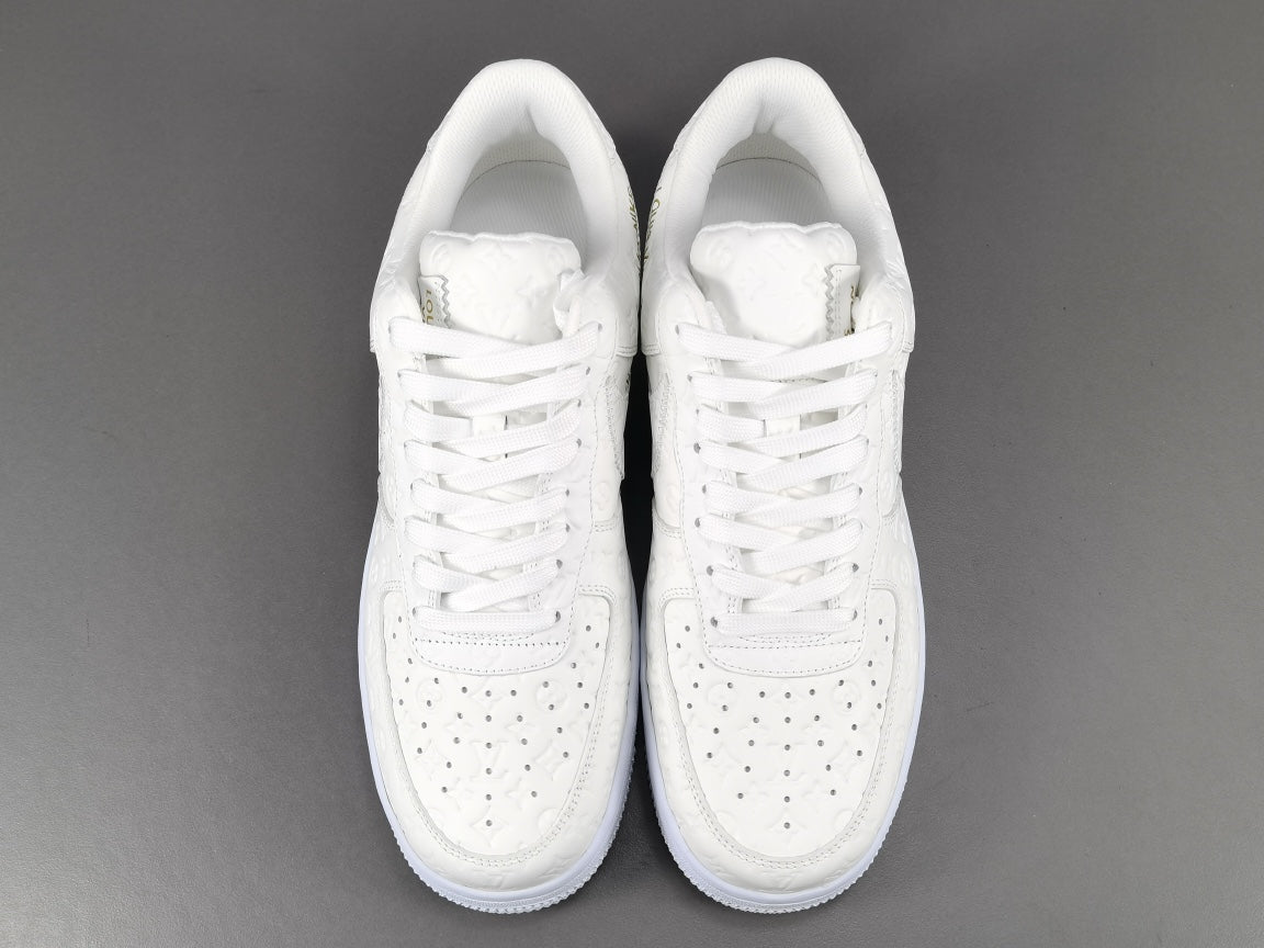 Exclusive NIKE AIR FORCE 1 x LOUIS VUITTON in Radiant White