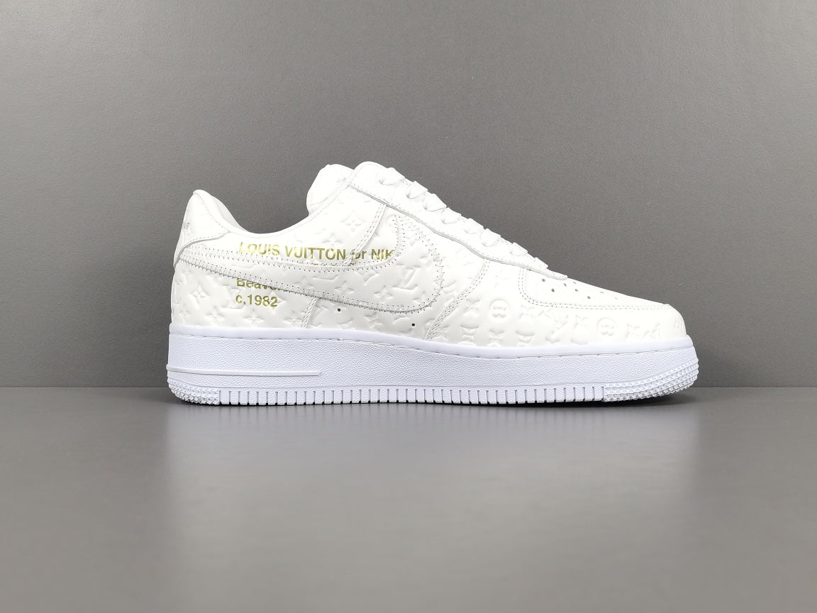 Exclusive NIKE AIR FORCE 1 x LOUIS VUITTON in Radiant White