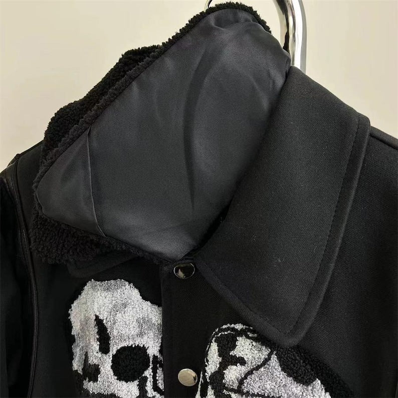 💀 AMIRI Black Skull Jacket: Bold, Iconic Streetwear 💀