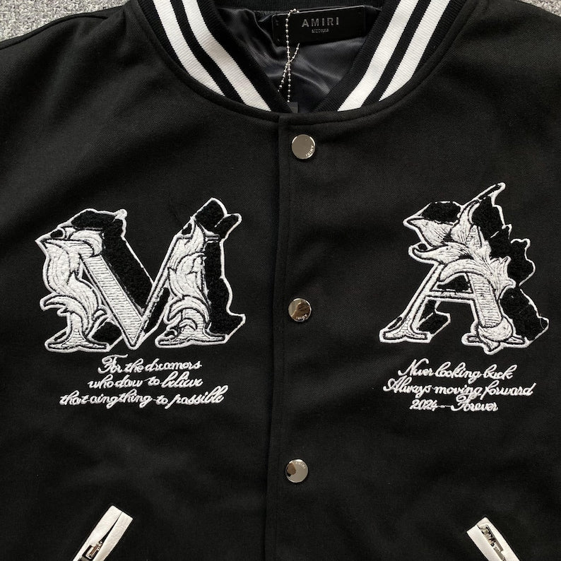 😇 AMIRI Angel Varsity Jacket: Luxury and Bold Design 😇