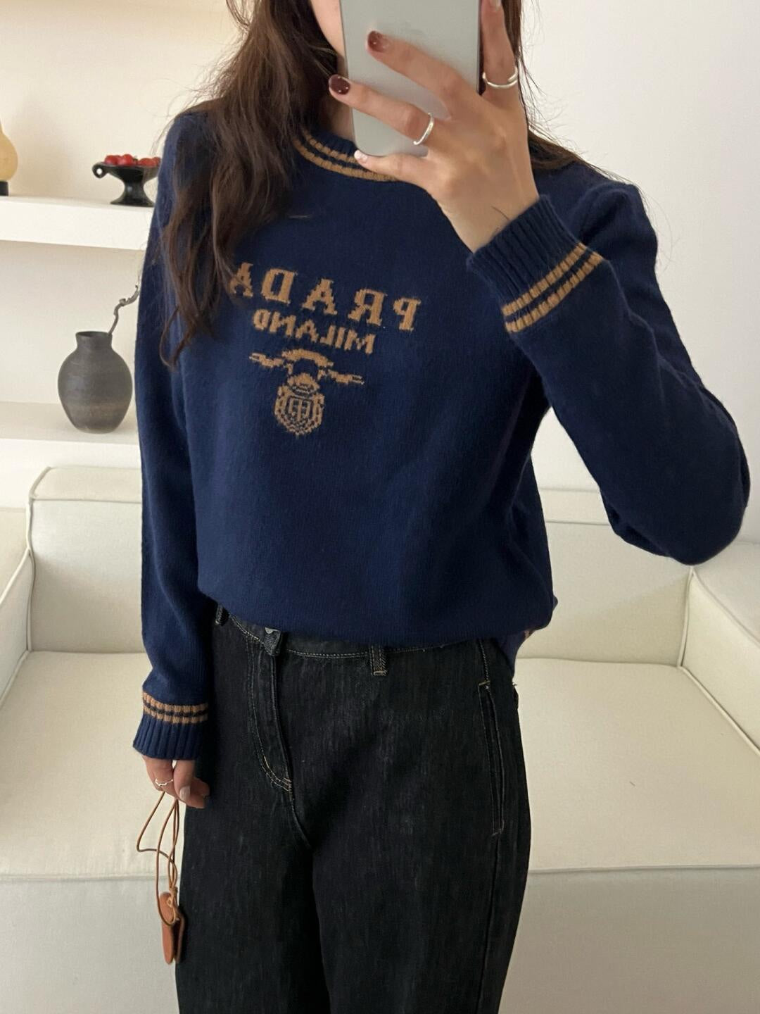 PRADA BLUE SWEATER