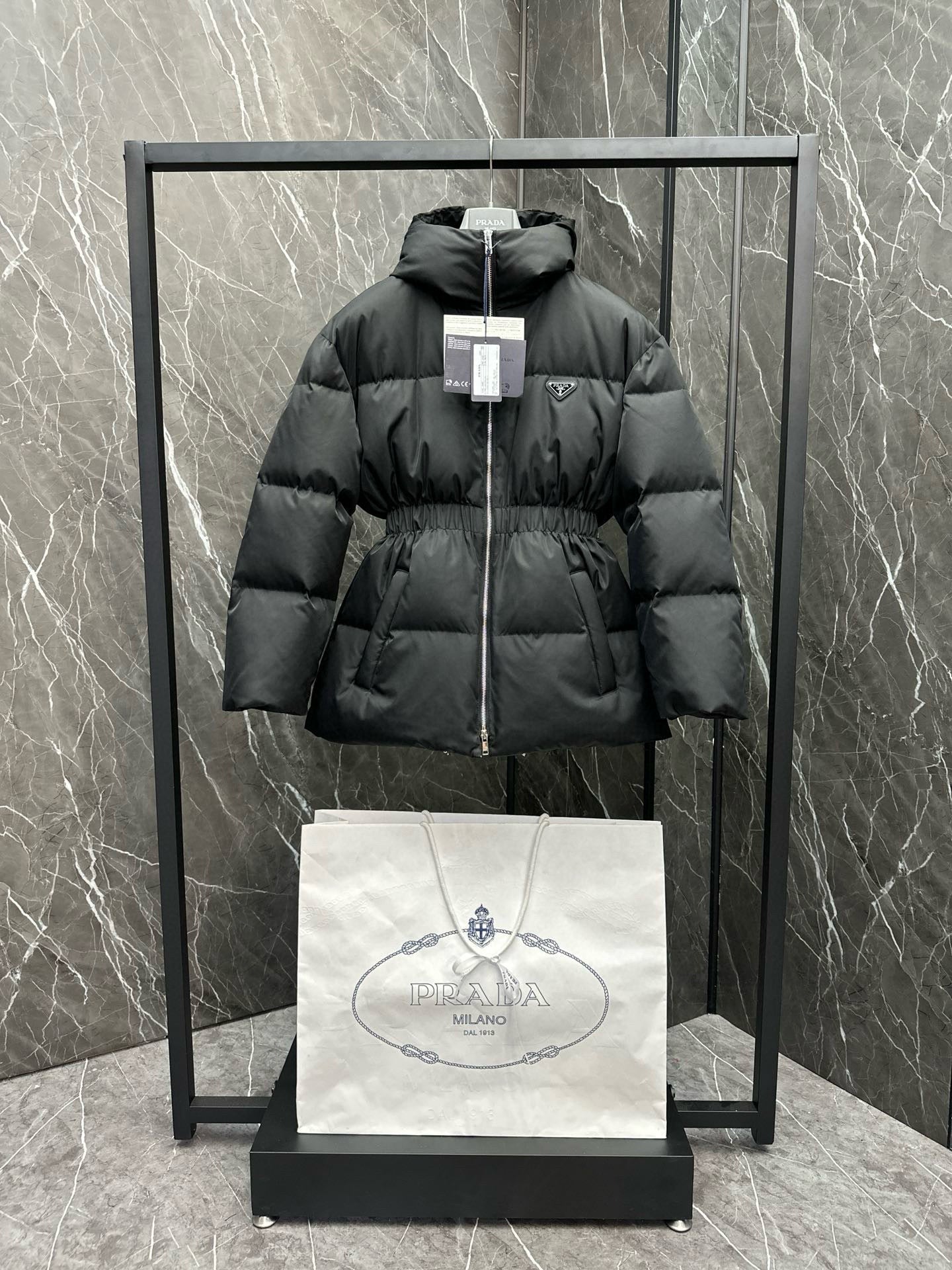 PRADA RE-NYLON PUFFER JACKET WOMAN