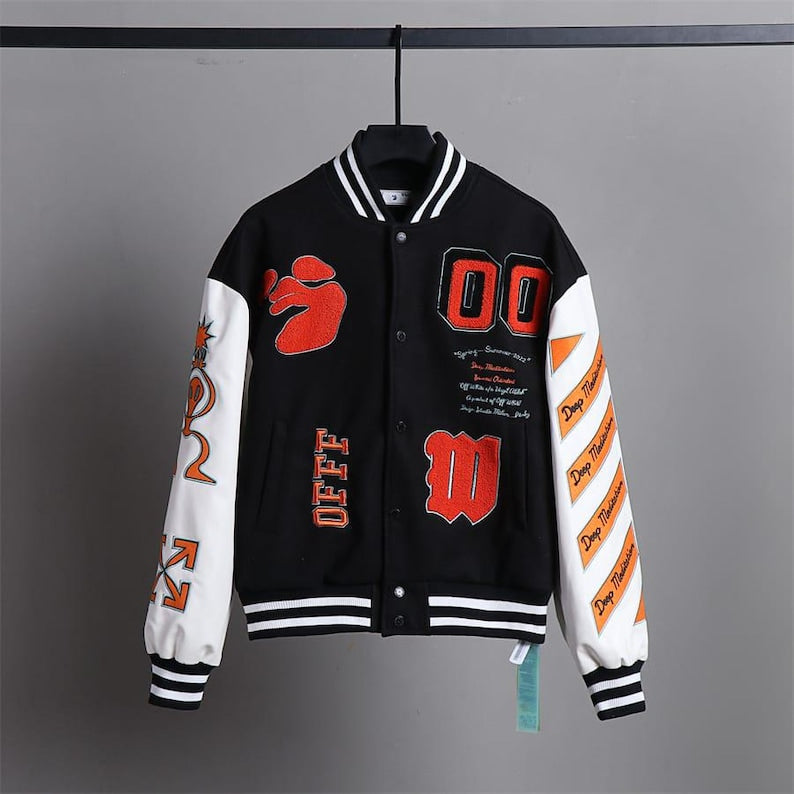 👽 Off-White Alien Cup Varsity Jacket: Bold, Iconic Streetwear 👽