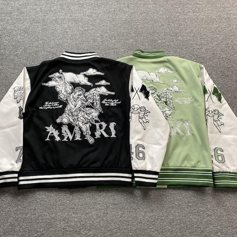 😇 AMIRI Angel Varsity Jacket: Luxury and Bold Design 😇