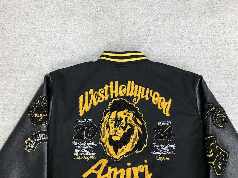 🦁 AMIRI West Hollywood Lion Jacket: Luxury Meets Bold Street Style 🦁