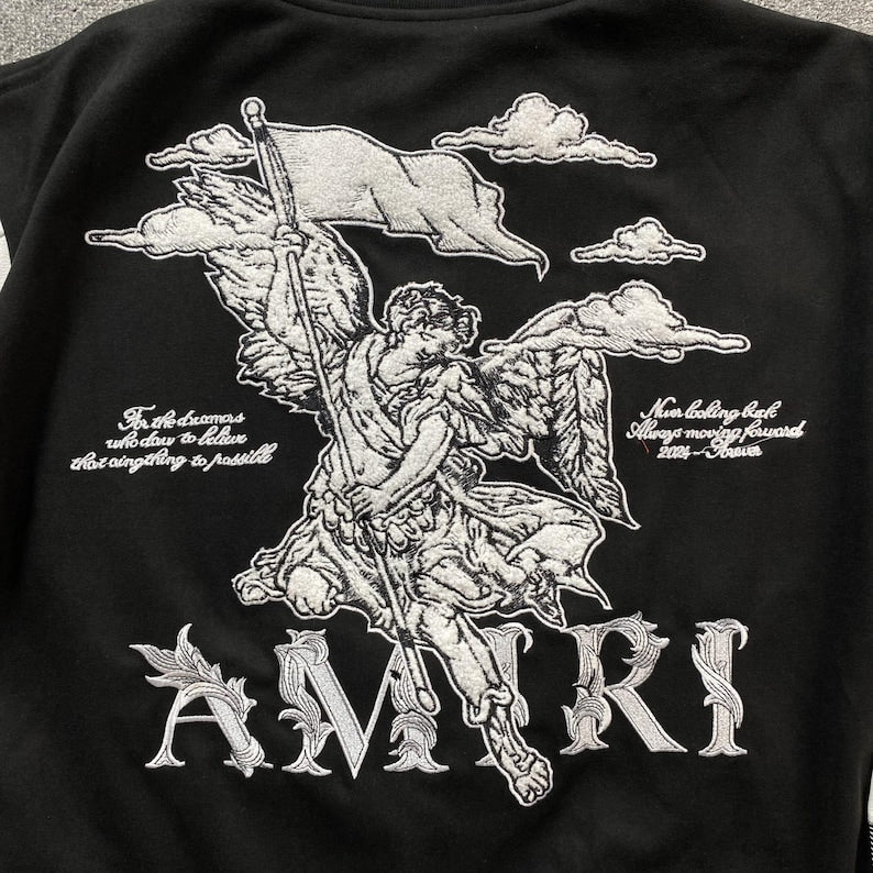 😇 AMIRI Angel Varsity Jacket: Luxury and Bold Design 😇